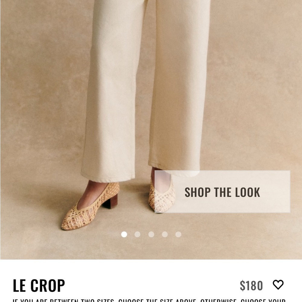 Sézane Cream Wide-Leg Pants